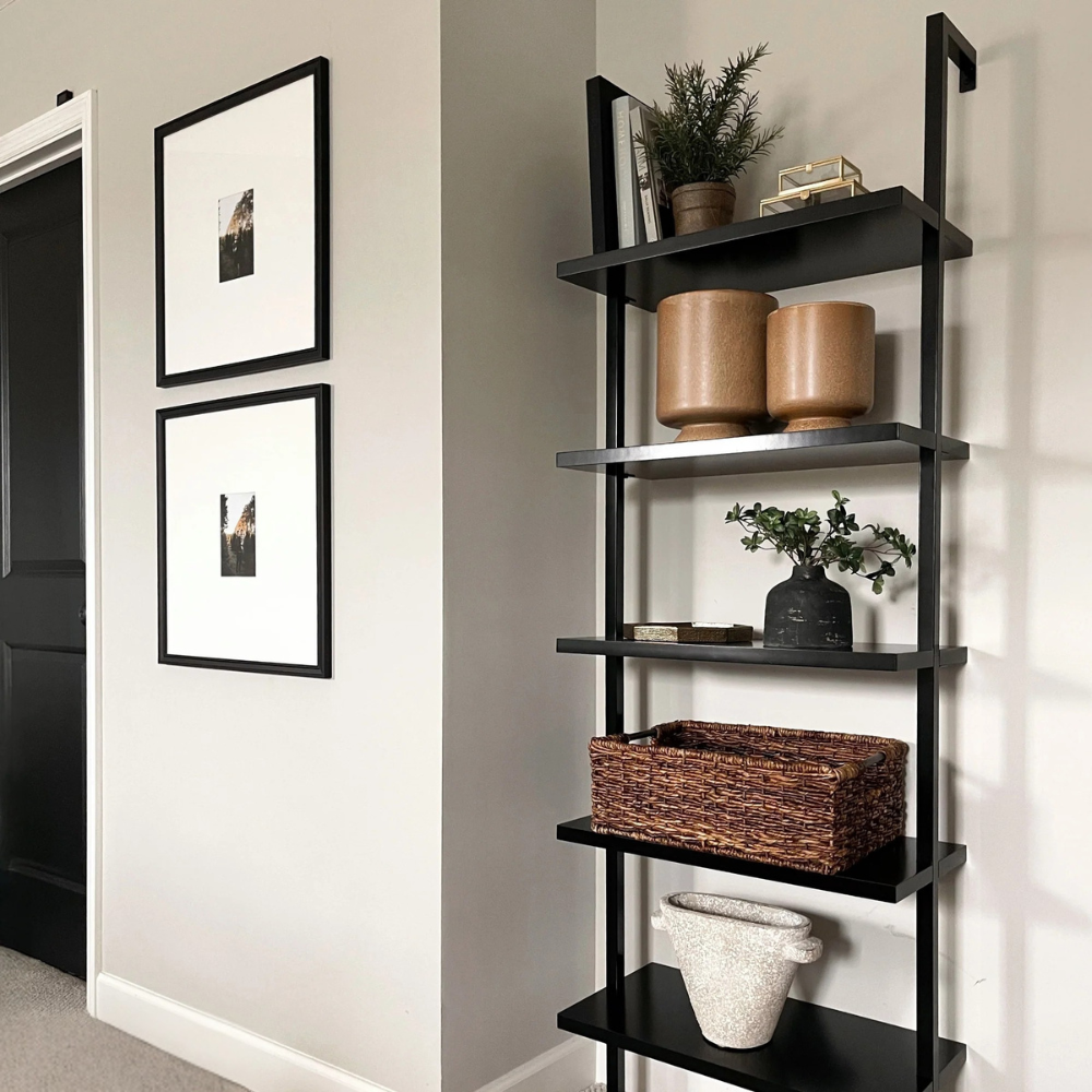 Altus | Wall Mounted Ladder Bookshelf with 5 Shelves
