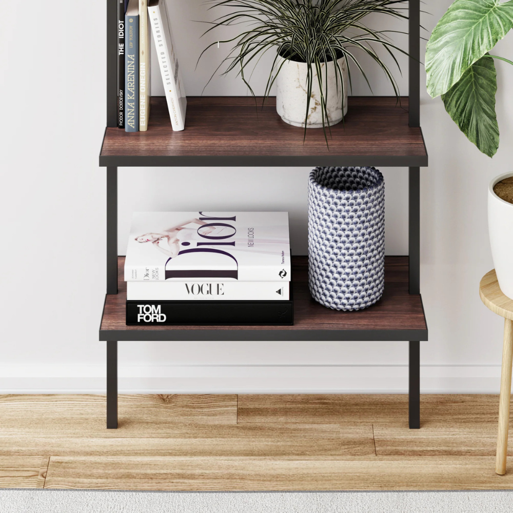 Altus | Wall Mounted Ladder Bookshelf with 5 Shelves