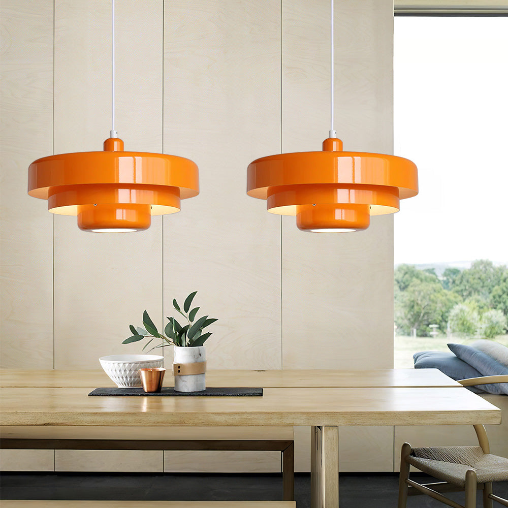 Retrova | Mid Century Modern Layered Iron Pendant Light