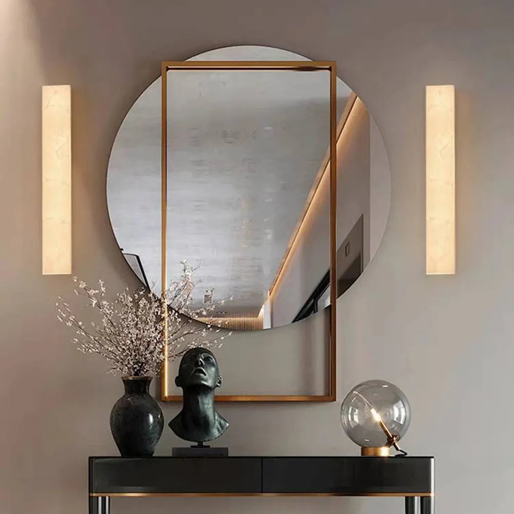 Aerisvall | Modern Geometric Slim Rectangular Outdoor Wall Light
