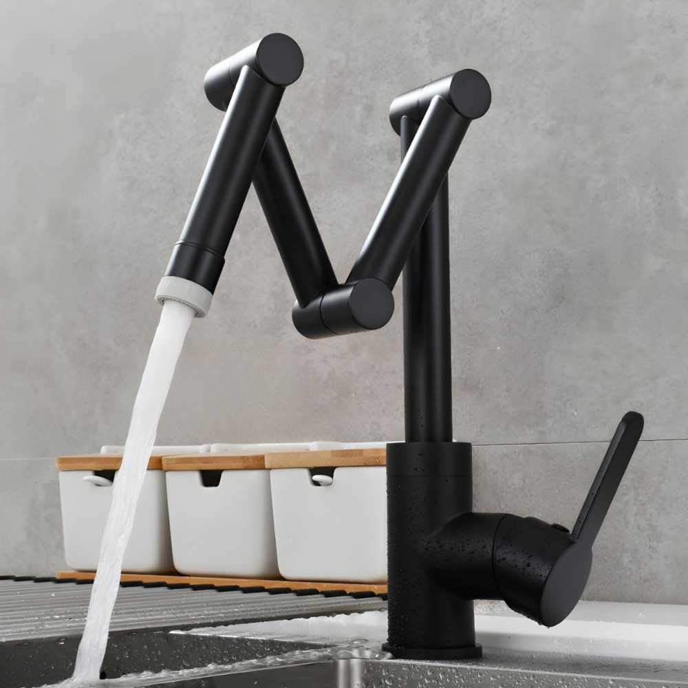 Luvikka | Modern Lever Handles Swivel Spout Kitchen Sink Mixer Tap