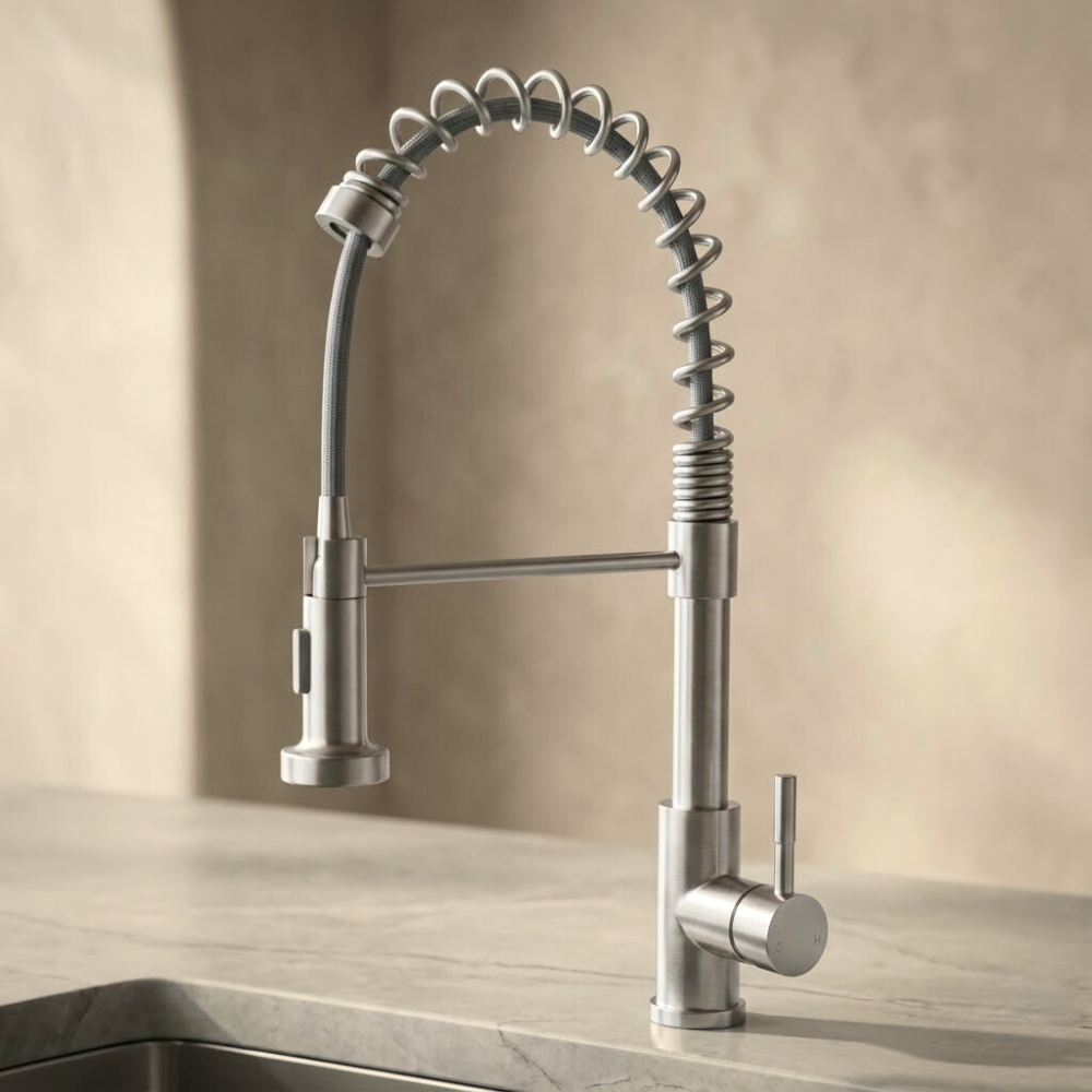 Helix | Pre-Rinse Kitchen Tap with Pull-Down Sprayer & Dual Mode Spray