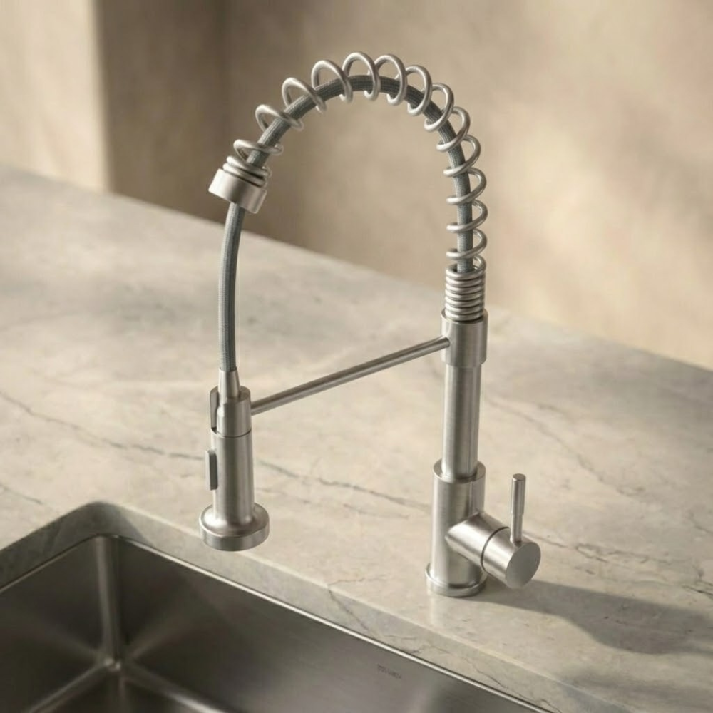 Helix | Pre-Rinse Kitchen Tap with Pull-Down Sprayer & Dual Mode Spray