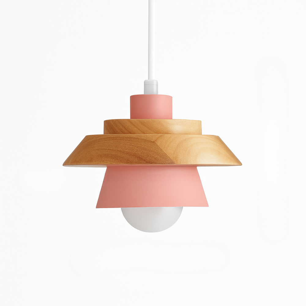 Virelo | Modern Nordic Metal And Wood Pendant Light
