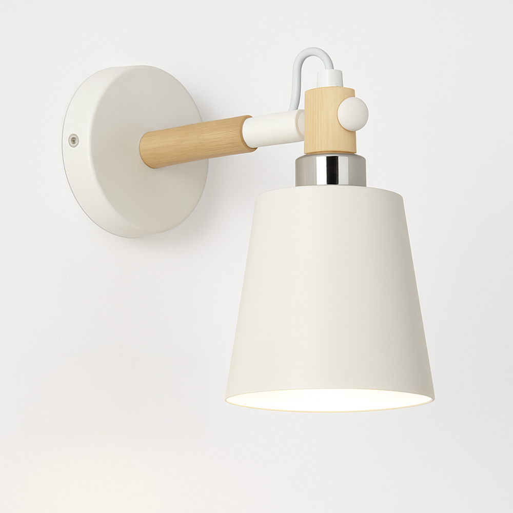Vyrindo | Modern Nordic LED Wood Metal Wall Light
