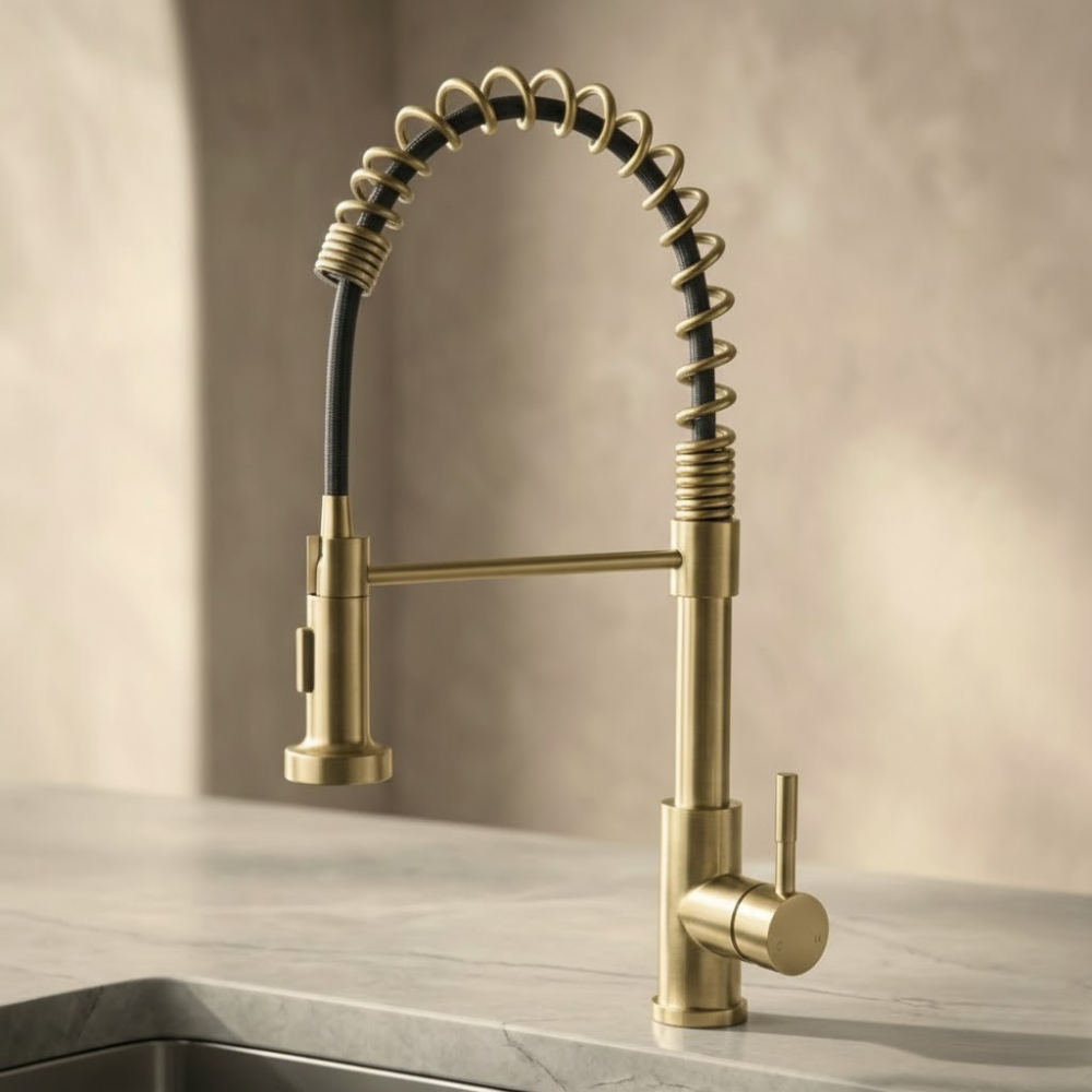 Helix | Pre-Rinse Kitchen Tap with Pull-Down Sprayer & Dual Mode Spray