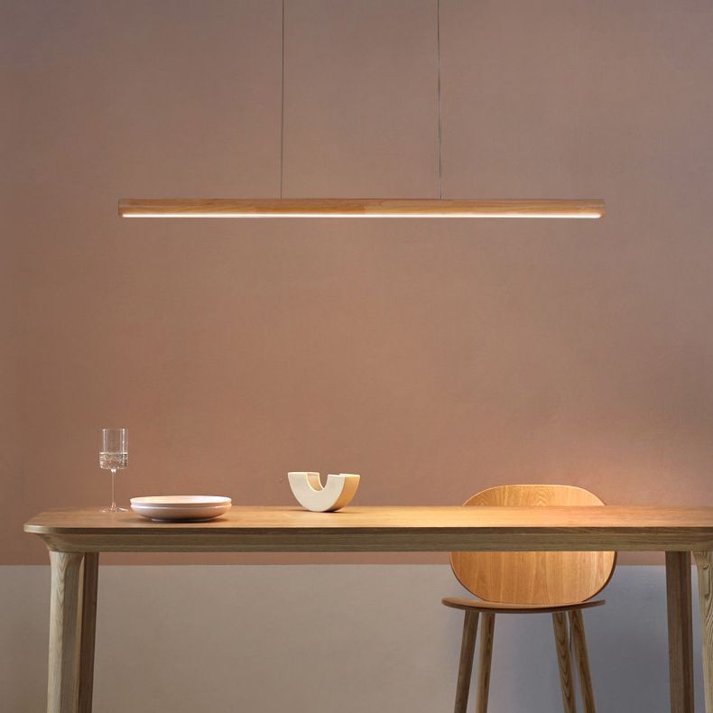 Arlod | Minimalist Scandinavian Rectangular Wooden Pendant Light