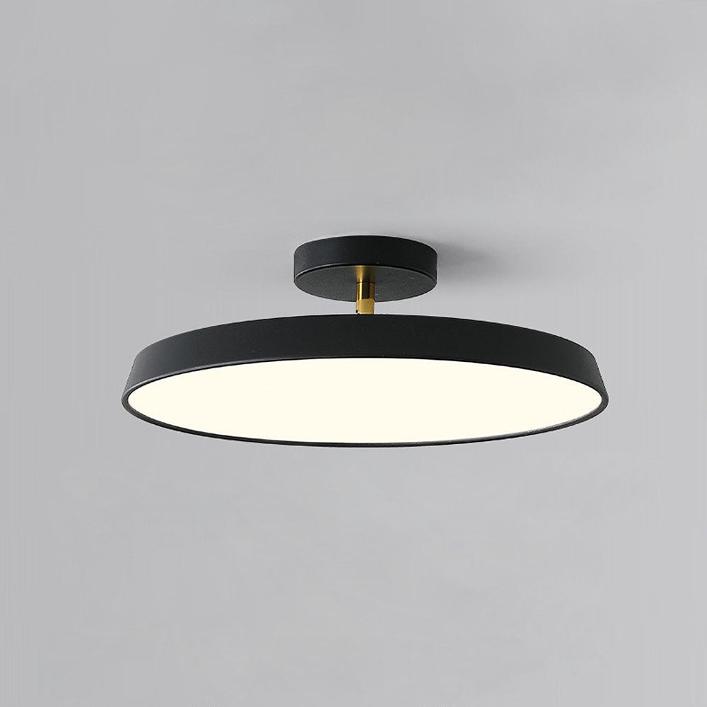 Novus | Contemporary Round Flush Mount Ceiling Light with Flat Panel