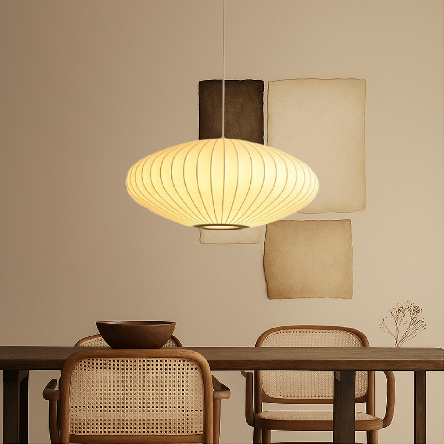 Seta | Modern Italian Ribbed Pendant Light