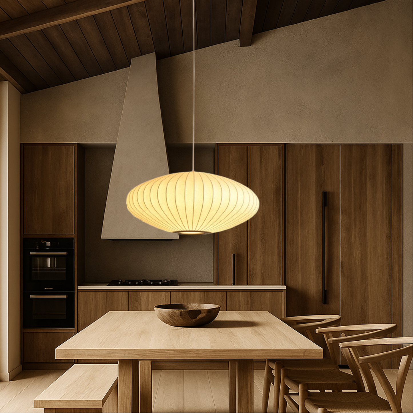 Seta | Modern Italian Ribbed Pendant Light