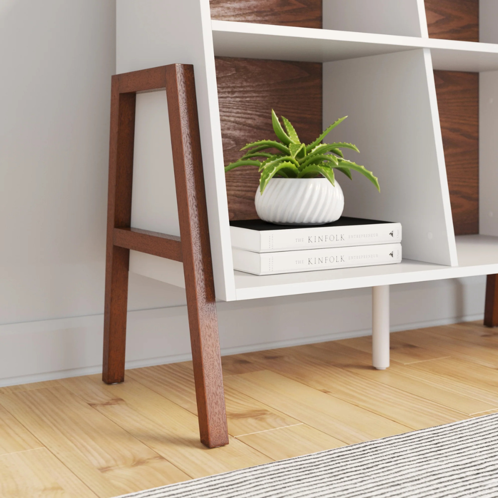 Lyra | Modern Open Cubby Four Compartment Storage Cabinet