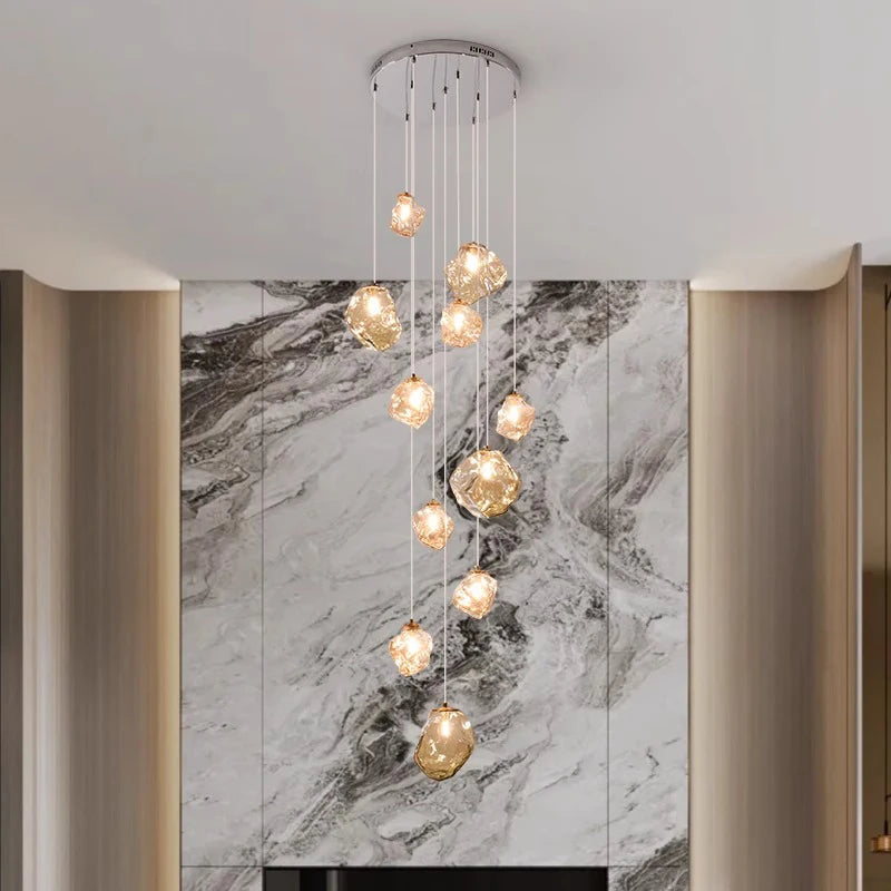 Cascada | Nordic Asymmetrical Glass Cascading Chandelier