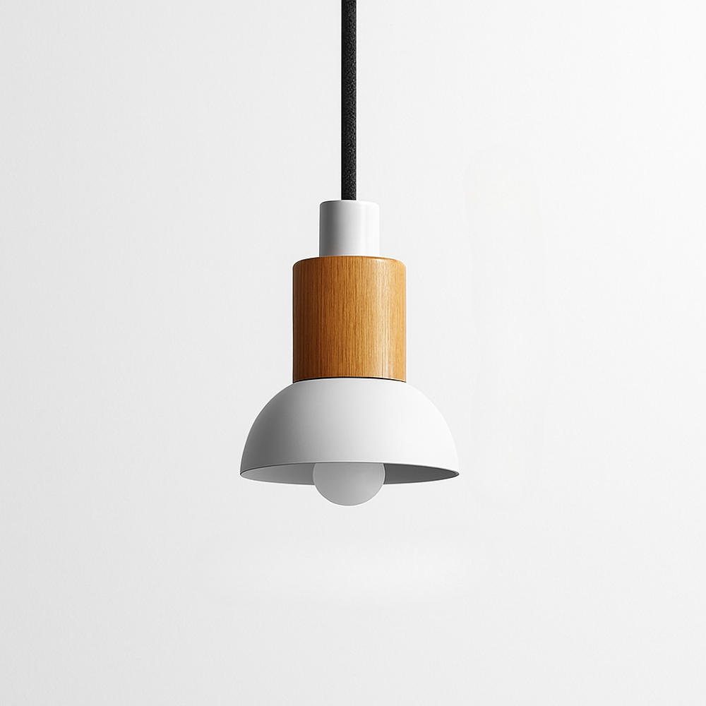 Briventa | Nordic Geometric Wood Metal Modern Pendant Ceiling Light
