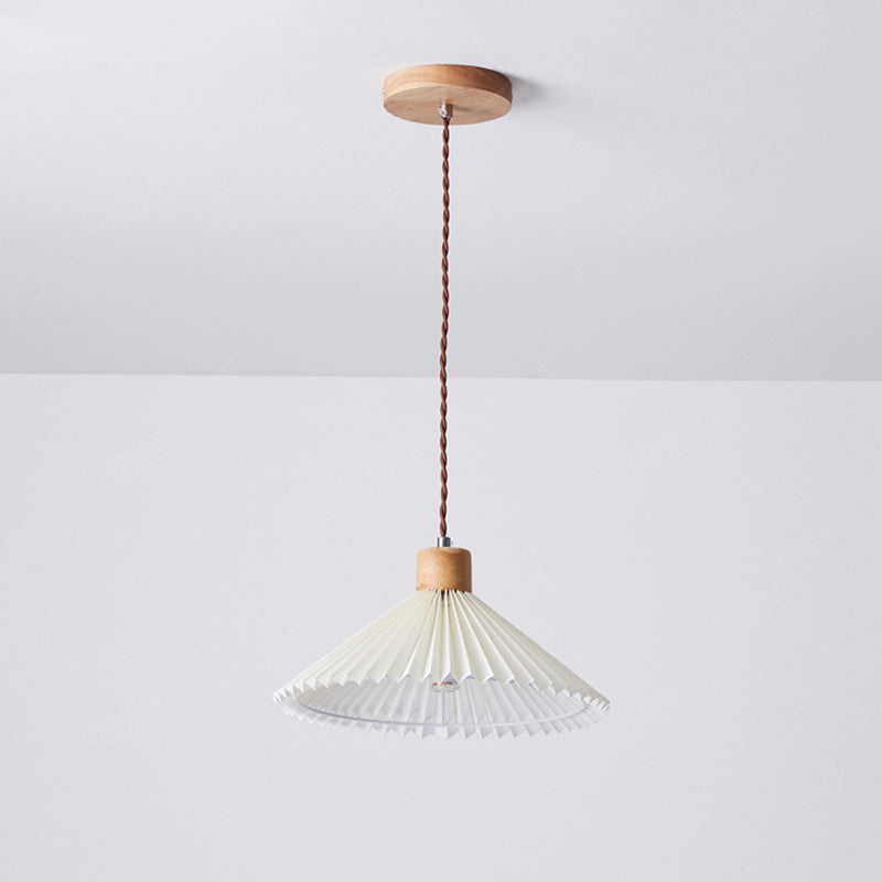 Luvithos | Architectural Cluster Plissé Pleated Timber Pendant Light