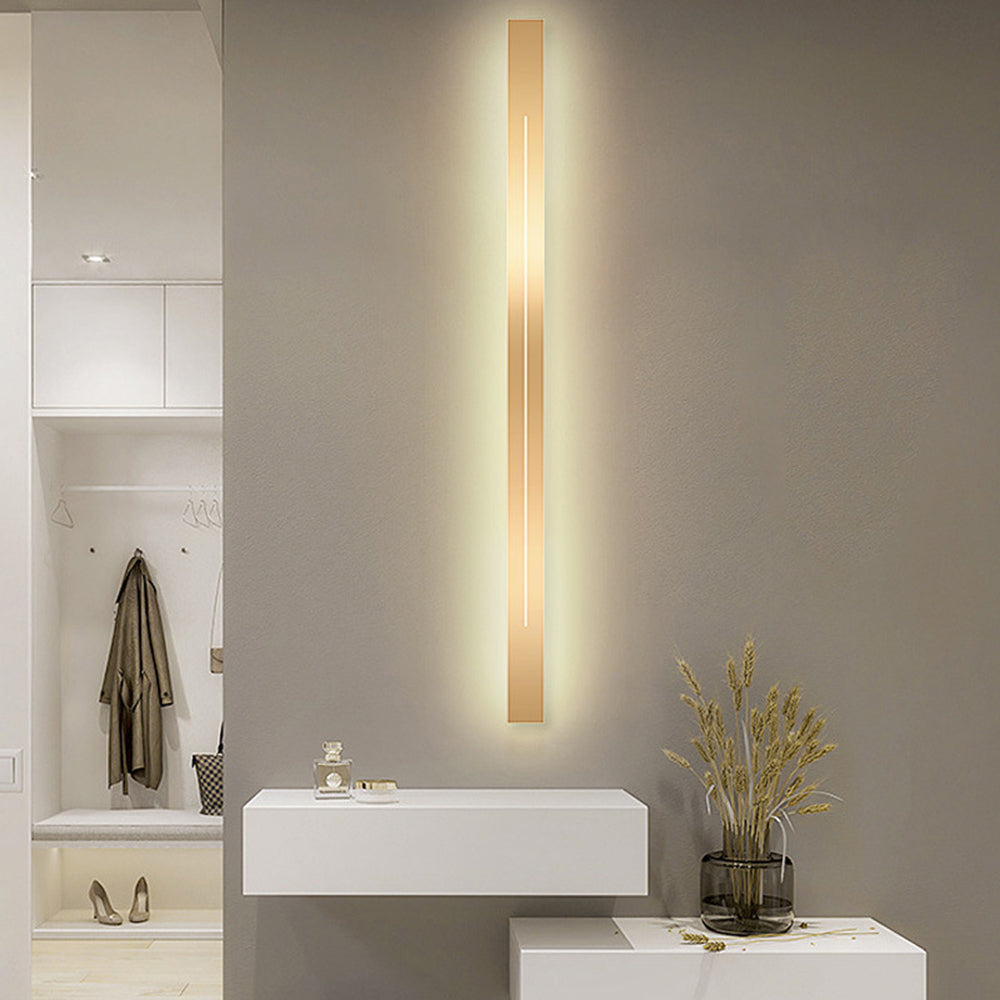 Azini | Sleek Geometric Vertical Rectangle Acrylic Wall Light