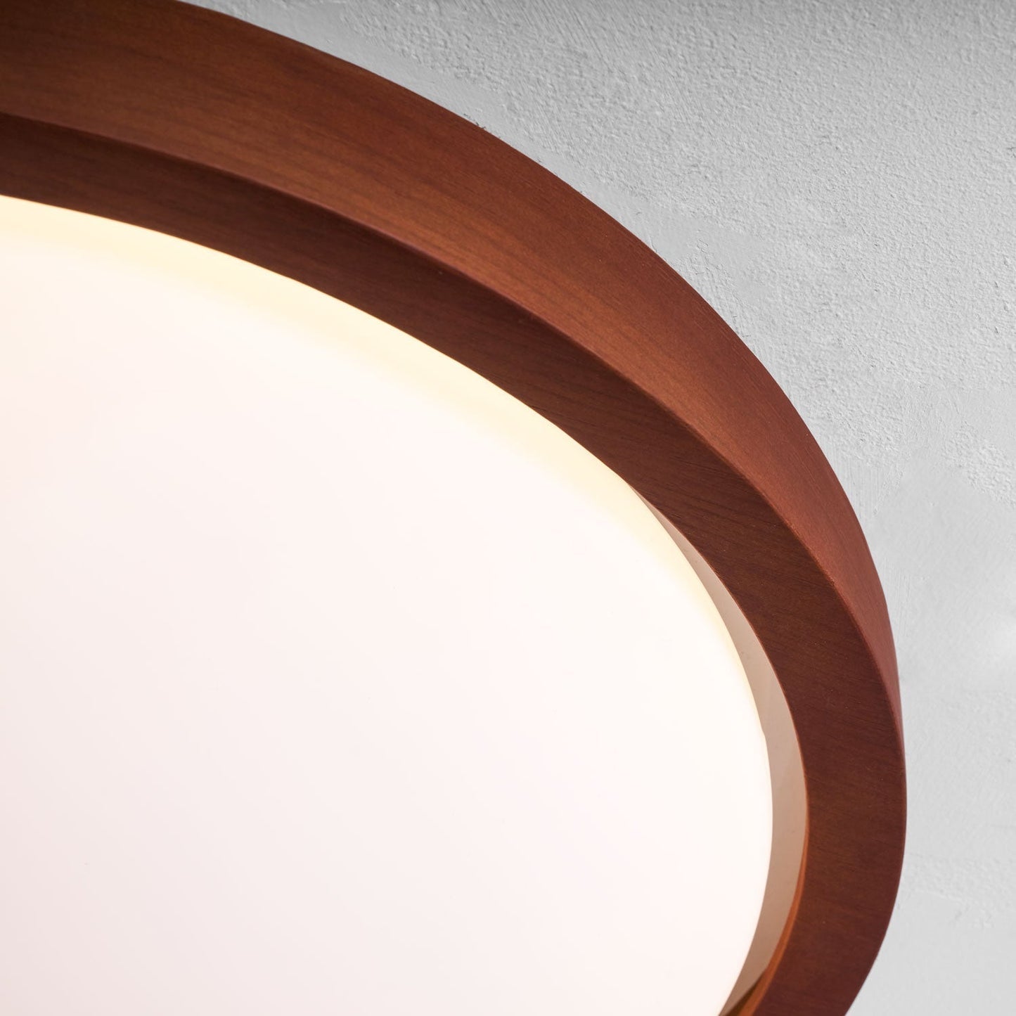 Kaelisyn | Organic Curved Wooden Geometric Silhouette Flush Mount Ceiling Light