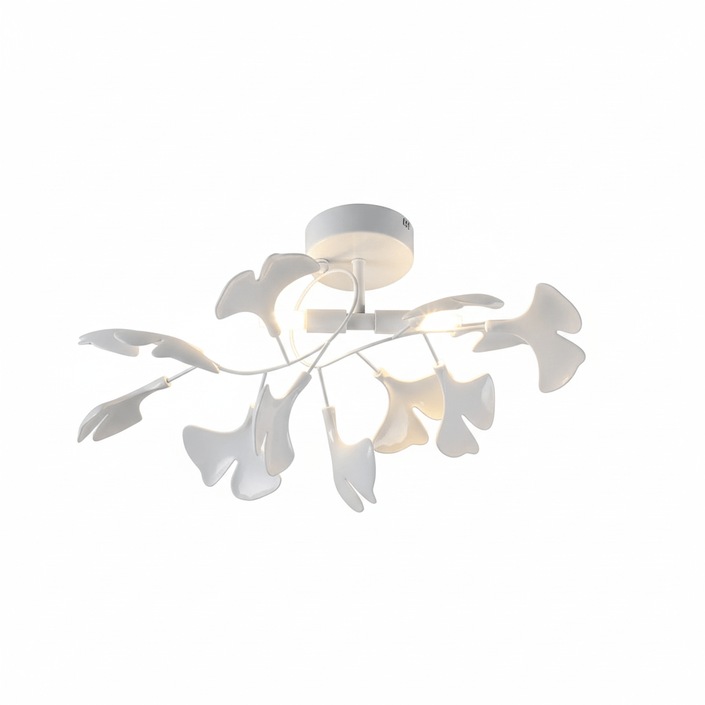 Zephryon | Botanical Ceramic Leaf Cluster Ceiling Light