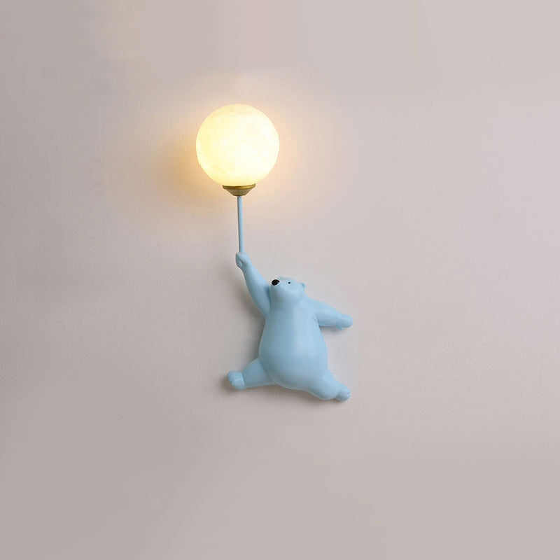 Bublo | Whimsical Bear Balloon Wall Light