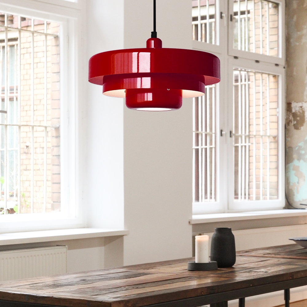 Retrova | Mid Century Modern Layered Iron Pendant Light