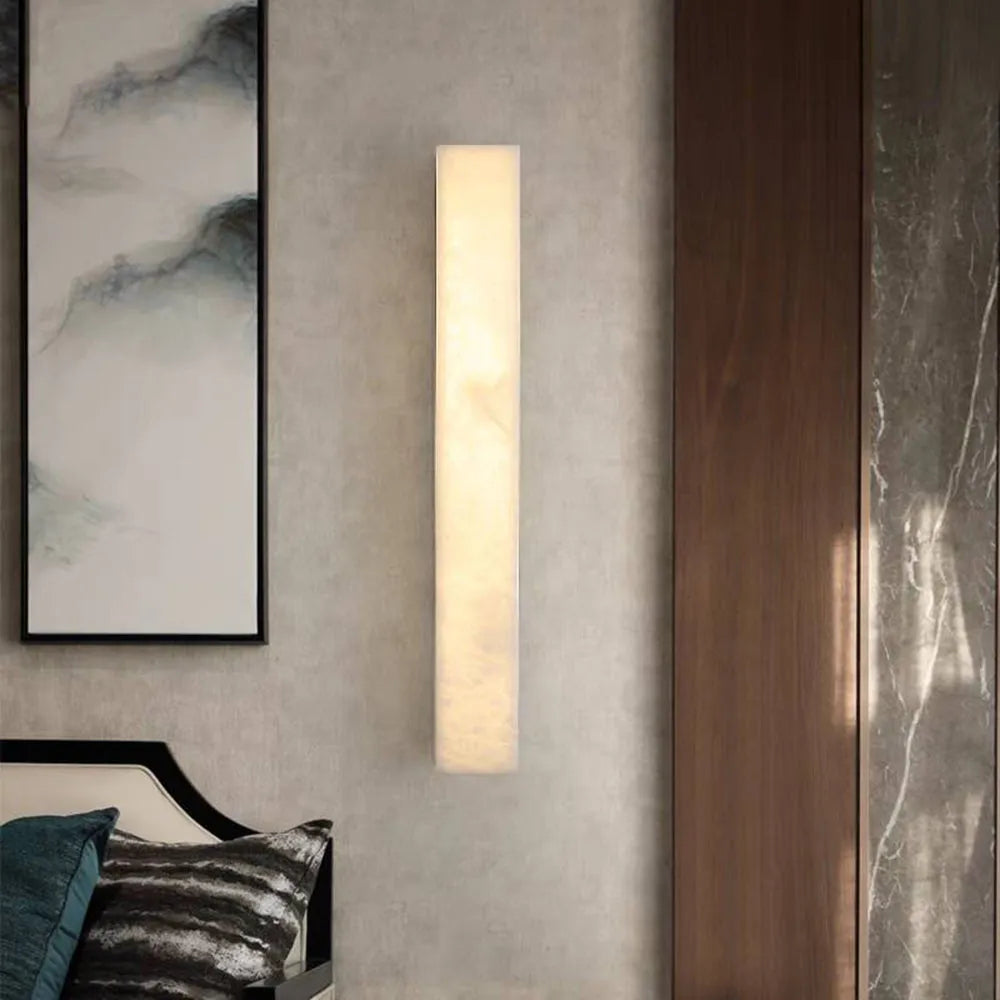 Aerisvall | Modern Geometric Slim Rectangular Outdoor Wall Light