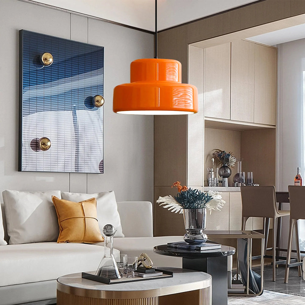 Vivida | Vibrant Bauhaus Stepped Dome Pendant Light