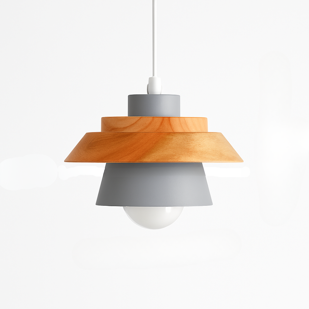 Virelo | Modern Nordic Metal And Wood Pendant Light