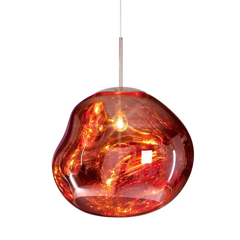 Zora | Modern Abstract Melted Glass Translucent Pendant Light
