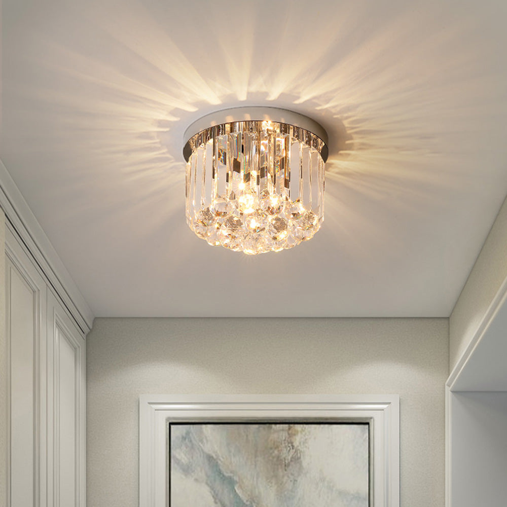 Prisma | Luxurious Crystal Prism Drum Ceiling Light
