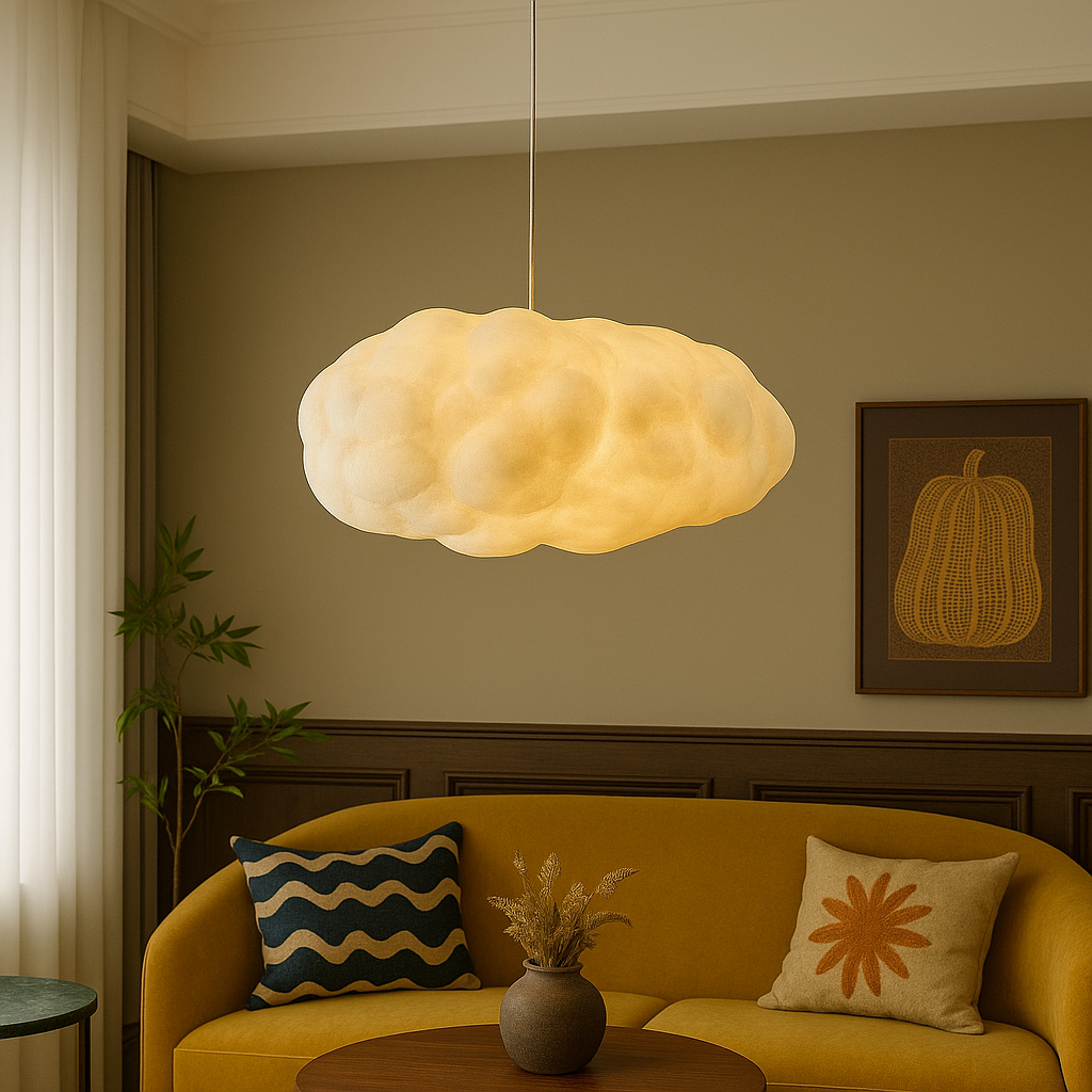 Nubis | Modern Sculptural Floating Cloud Pendant Light