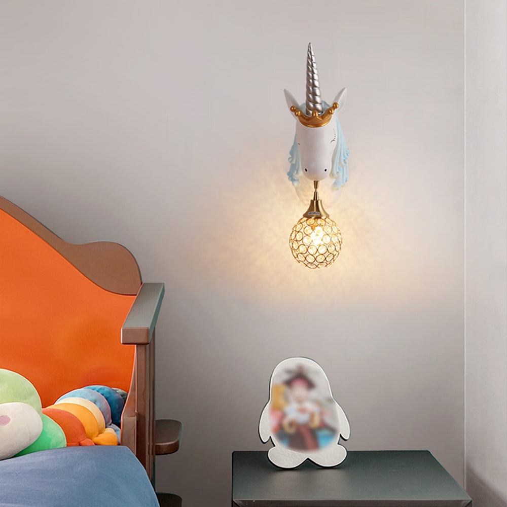Whimthos | Whimsical Unicorn Silhouette Nursery Wall Light