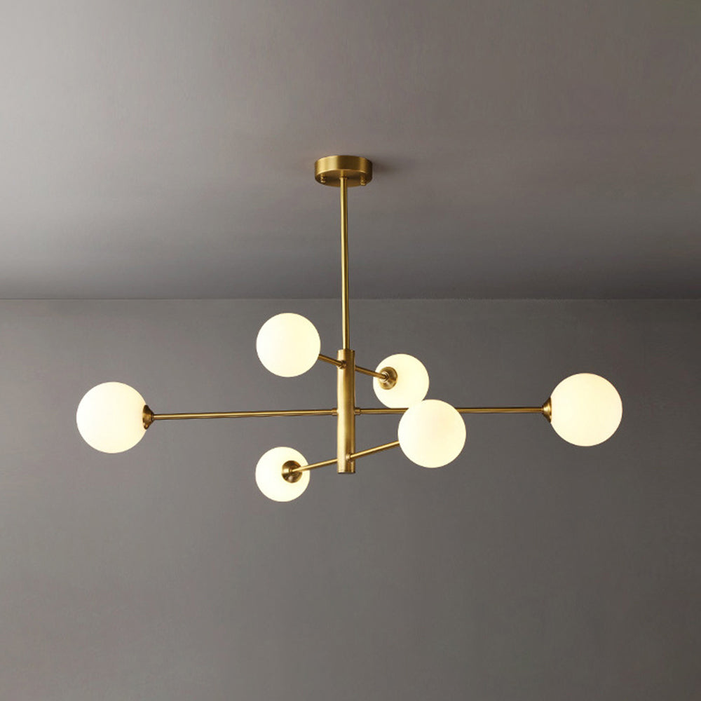 Elvorn | Symmetrical Spherical Glass Globe Modern Chandelier
