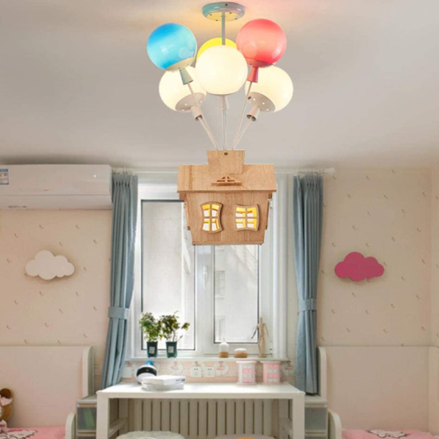 Valaura | Balloon Cluster Whimsical House Motif Ceiling Light