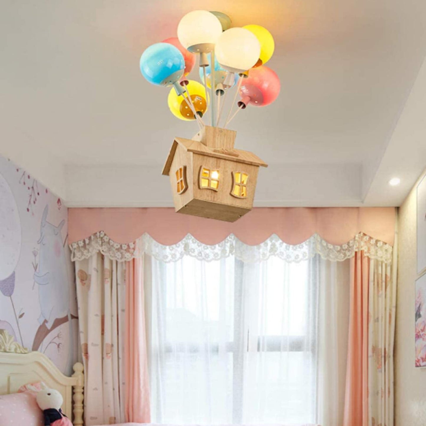 Valaura | Balloon Cluster Whimsical House Motif Ceiling Light