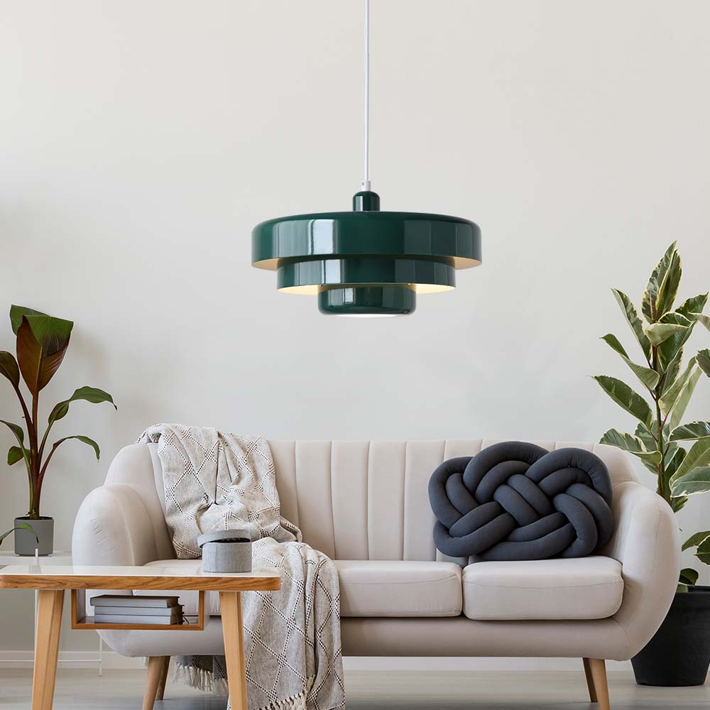 Retrova | Mid Century Modern Layered Iron Pendant Light