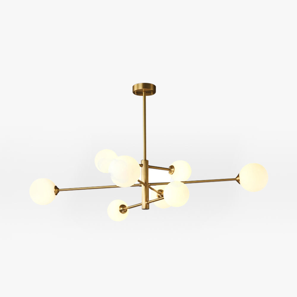 Elvorn | Symmetrical Spherical Glass Globe Modern Chandelier