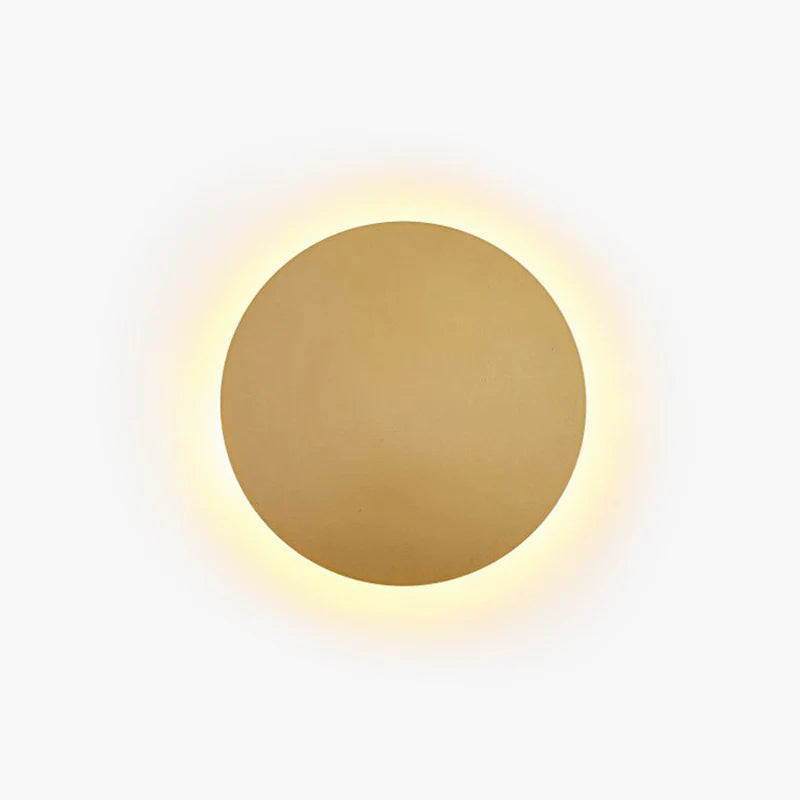 Valnor | Minimalist Circular Silhouette Metal Halo Wall Light