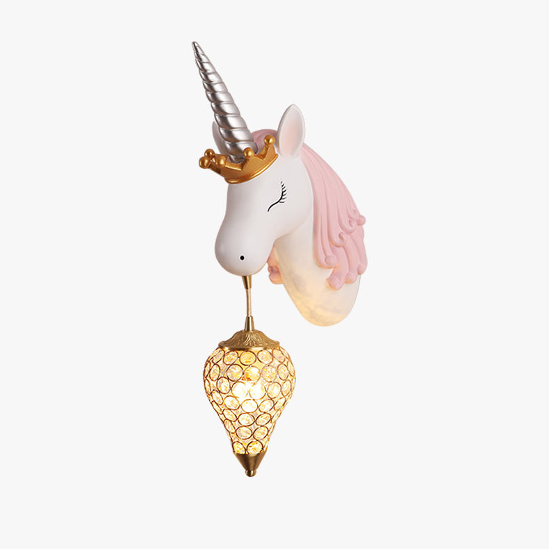 Whimthos | Whimsical Unicorn Silhouette Nursery Wall Light