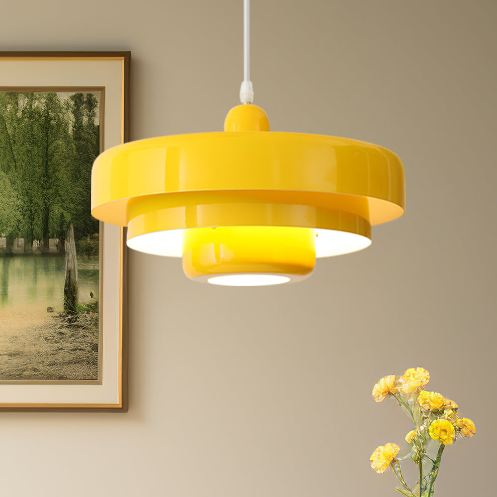 Retrova | Mid Century Modern Layered Iron Pendant Light