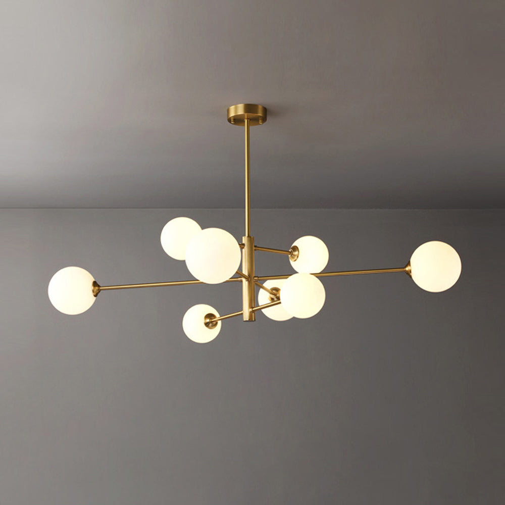 Elvorn | Symmetrical Spherical Glass Globe Modern Chandelier