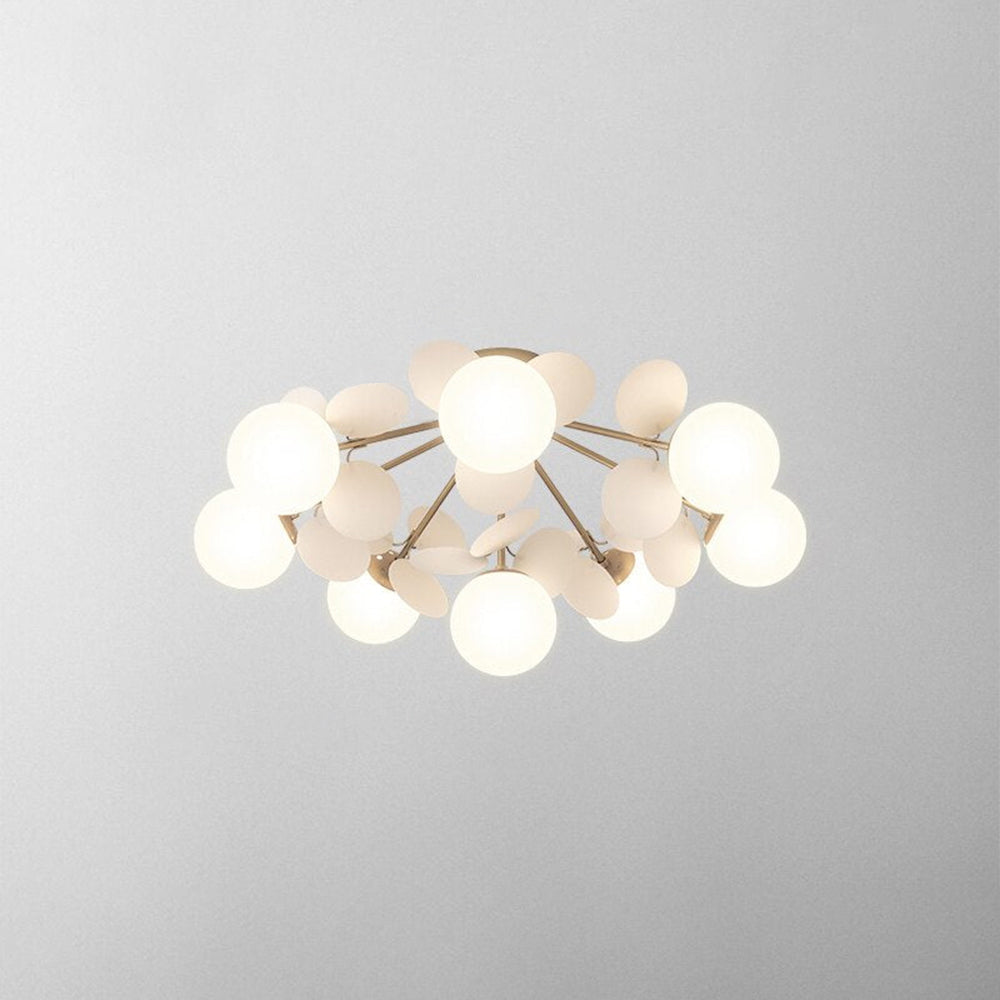 Florian | Luxury Geometric Branch Design Glass Orb Chandelier