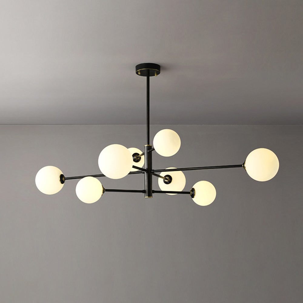 Elvorn | Symmetrical Spherical Glass Globe Modern Chandelier