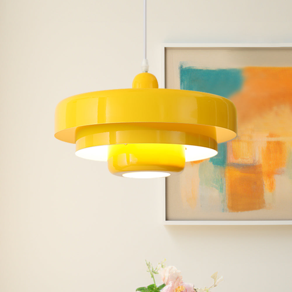 Retrova | Mid Century Modern Layered Iron Pendant Light