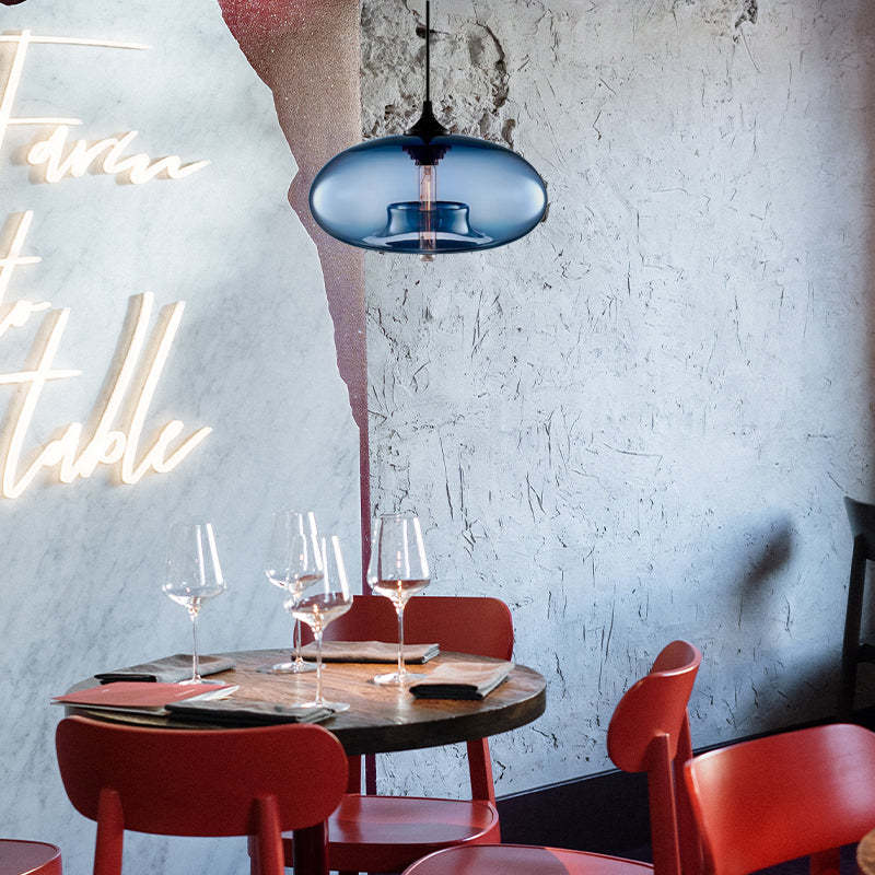 Aerisue | Nordic Glass Vase Silhouette Pendant Light