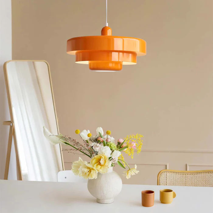 Retrova | Mid Century Modern Layered Iron Pendant Light