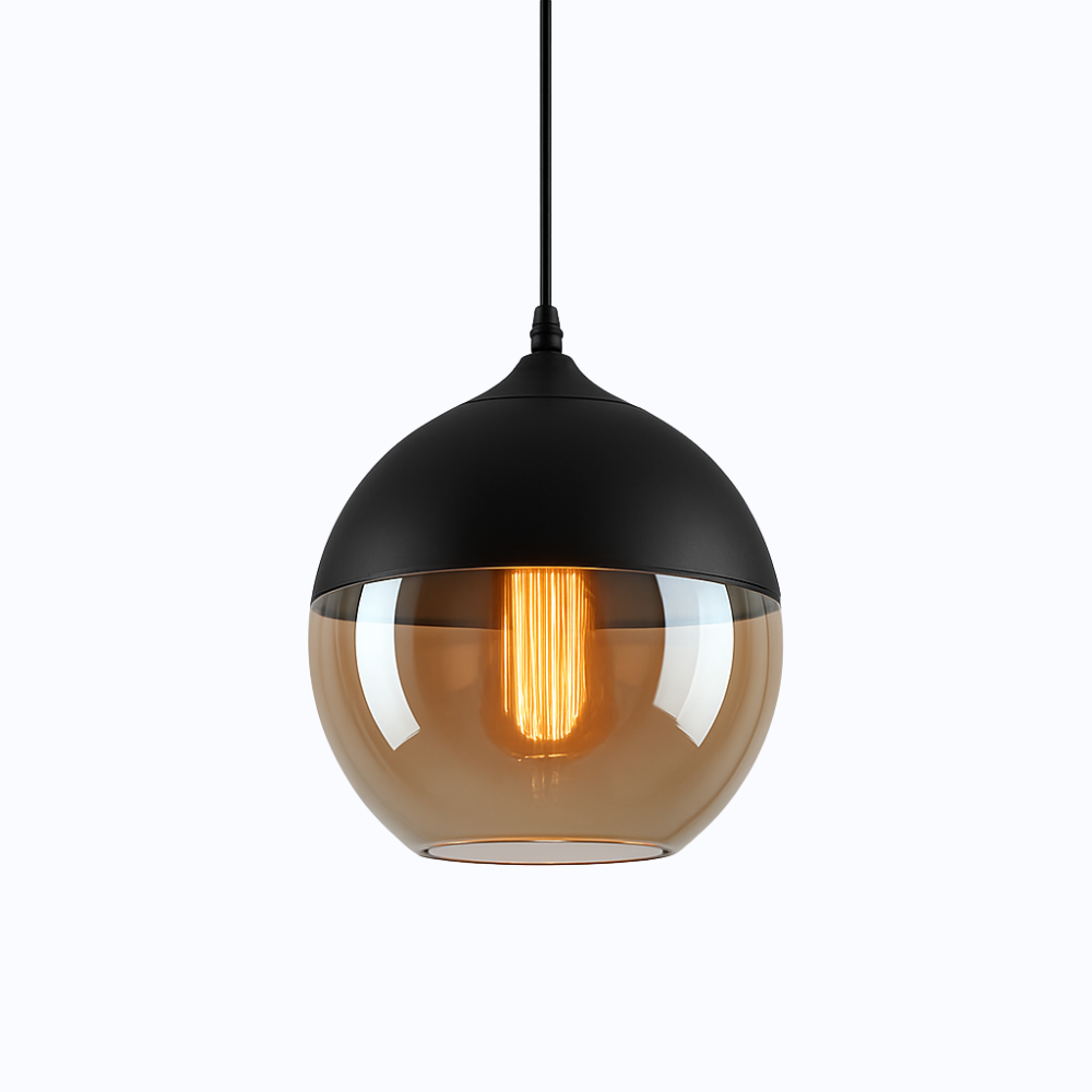 Verphine | Modern Industrial Glass Metal Loft Pendant Light