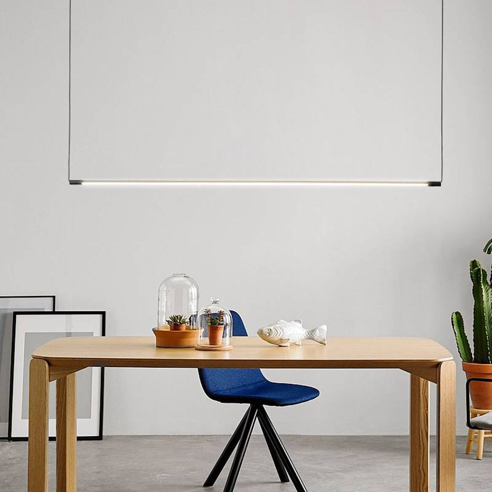 Voras | Nordic Minimalist Black Linear Acrylic Diffuser Pendant Light