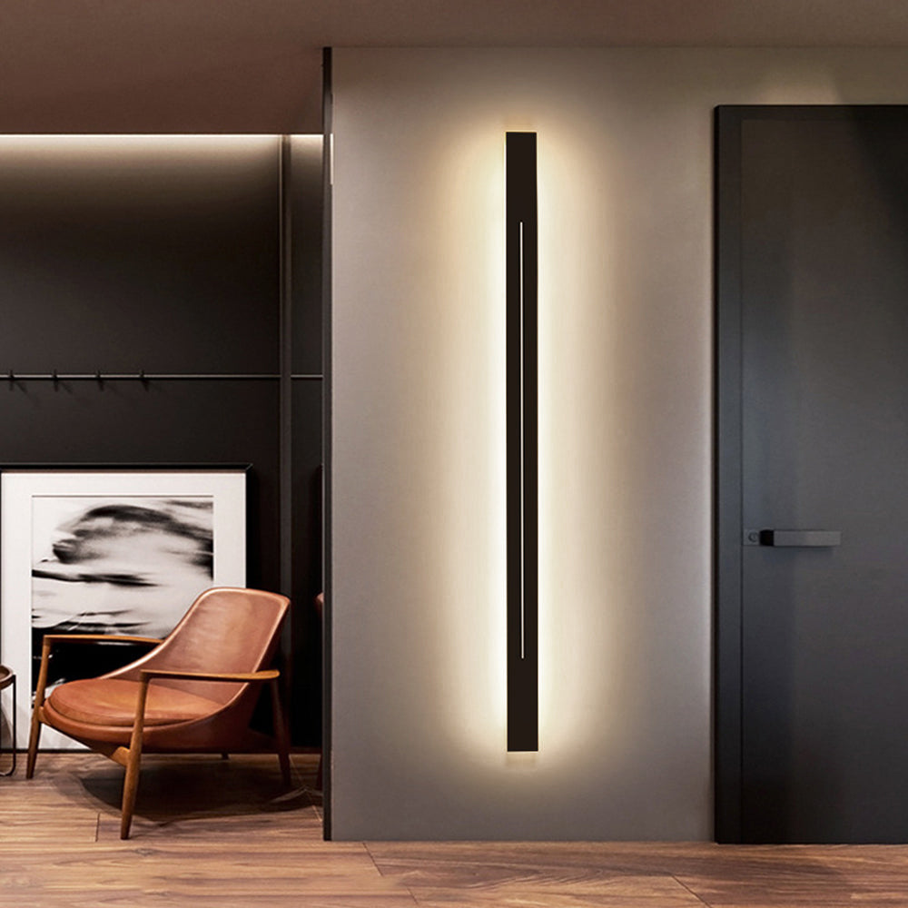 Azini | Sleek Geometric Vertical Rectangle Acrylic Wall Light