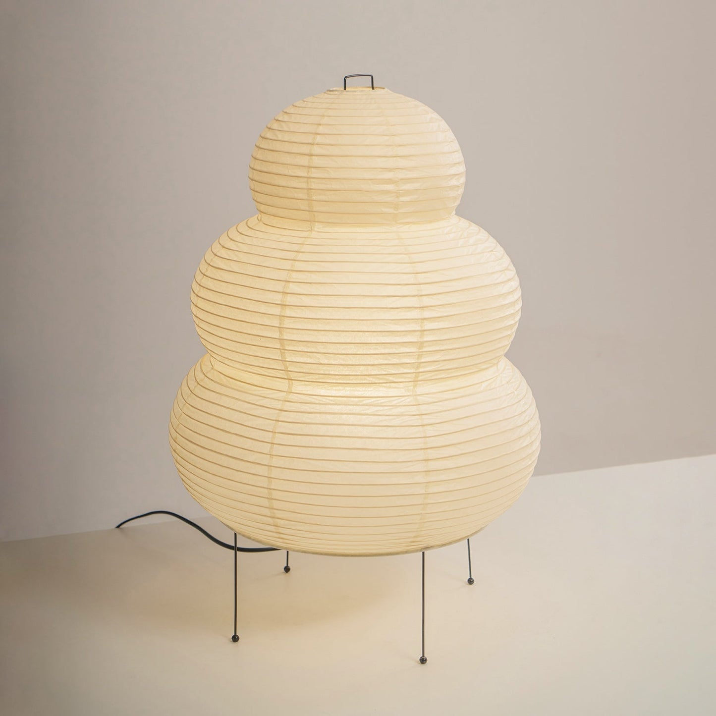 Kryntaleo | Japanese Ribbed Bamboo Silhouette Oriental Accent Table Lamp