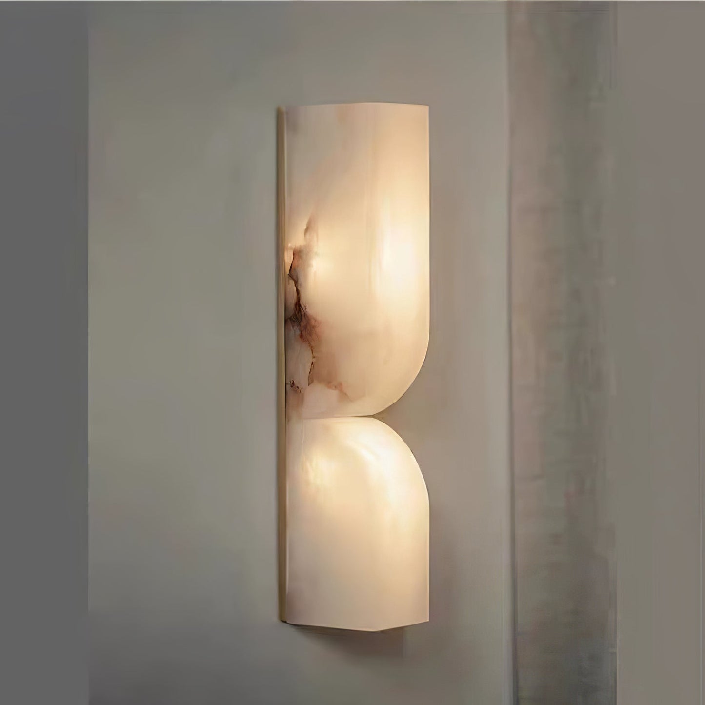 Marbrisso | Minimalist Carved Alabaster Stone Wall Light