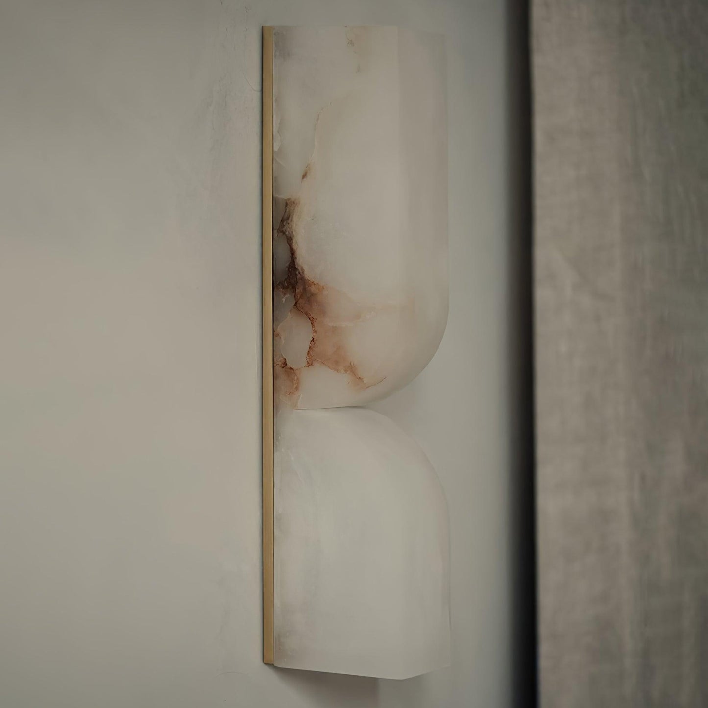 Marbrisso | Minimalist Carved Alabaster Stone Wall Light